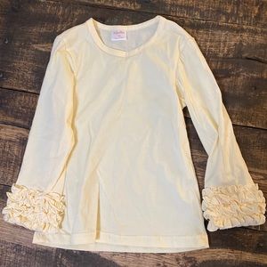 Girls ruffle long sleeve top